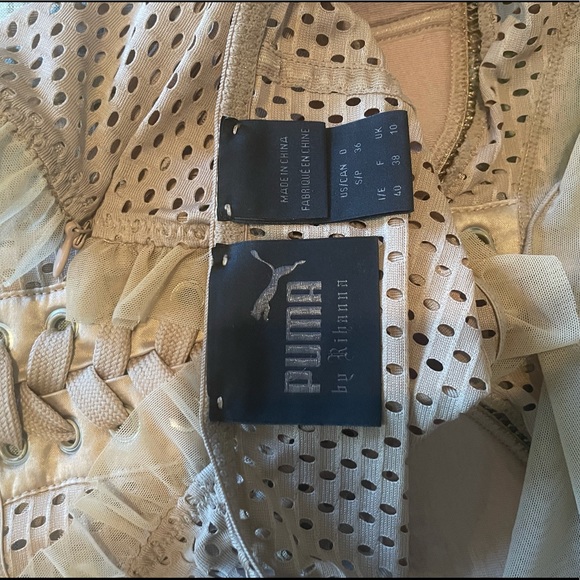 RARE FENTY PUMA mesh and bustier top with sleeves - Picture 8 of 8